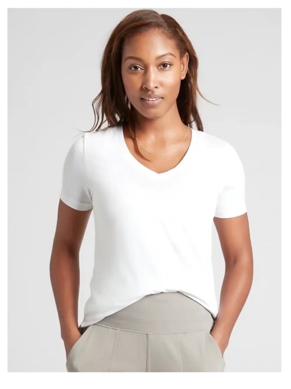 Athleta Essential V Neck Tee